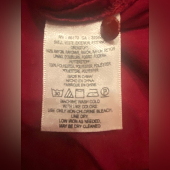 Maeve by Anthropologie Woman’s Burgundy Blouse Top Size 4 - Picture 6 of 8